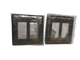 (2) Franklin Double GFCI Cover Plate, 64038 Paisley Tumbled Antique Brass