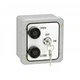 MMTC 2BXL Exterior 2 Button Lockout Surface Mount Control Station Metal Box NO