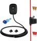 Gebildet 12V-220V/10A SPST Paste Type Button Switch with 1M Wire,Water Drop Shap