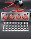 IZTOSS 4 Gang Aluminum Marine Rocker Switch Panel - Pre-Wired with Red LED In...
