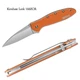 New KERSHAW Ken Onion Leek 1660OR Orange Assisted Flipper Liner & Tip-Lock Knife