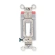 Hubbell Wiring Device-Kellems Hbl1224w Wall Switch, 4-Way, 120/277V, 20A, Wht,