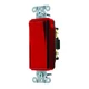 Hubbell Wiring Device-Kellems Ds120r Wall Switch, Red, 1 Hp, 1-Pole Switch