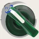 ZB4BK1233 NEW Schneider XB4, metal, green handle, 22mm, universal LED positions