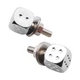 United Pacific 70070 License Plate Mounting Hardware License Plate Fastener, Chr