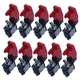 ESUPPORT 12V 20A Rocker Toggle Switch SPST ON/Off Car Truck Boat 2Pin Red Cover