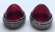 Eaton Cutler-Hammer 10250 TC7&nbsp;Pilot Light Glass Lens Only Red&nbsp; x2