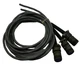 LOT OF 3 CABLE ASSEMBLY W/GLENAIR M85049/41-6A AMPHENOL 14S-2SF CONNECTOR 🎯