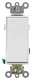 Leviton 05623-2W, 120/277 VAC, 15 A, White, Rocker, Decora Rocker Switch, 1 pc