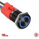 apiele 16mm latching push button switch 12v dc on off black shell with led angel