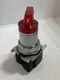 CUTLER HAMMER 10250T-5971FR SELECTOR SWITCH 2 POS MAIN RED ILL LEVER NNB