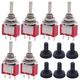 Twidec/6Pcs Mini Momentary Toggle Switch SPDT 3 Position 3 3Pin（ON)-OFF-(ON)