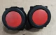 Lot of 2 Fuji Electric AR30FOR Momentary red Push Button Flush #2013I60*AD 
