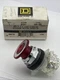 SCHNEIDER 120V RED MUSHROOM PUSH/PULL SWITCH 9001KR9RH13 SQUARE D