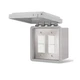 Infratech Dual Duplex Stack Switch, Surface Mount Control W/Weatherproof Cove...
