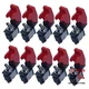 ESUPPORT 12V 20A Rocker Toggle Switch SPST ON/Off Car Truck Boat 2Pin Red Cover