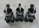 💥3) SCHNEIDER ELECTRIC BLACK SELECTOR SWITCH W/ ZBE-101 CONTACTS LOT OF 3
