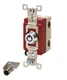 Bryant 4902RKL Barrel Key Locking Switch 20A 120/277V 2P Back & Side Wired Indus