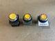 Izumi, Pushbutton, Yellow, 41-10650, **Lot of 3