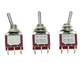 SALECOM 3X DPDT 6 Pin 3 Position ON/ON/ON Guitar Mini Toggle Switch Car/Boat