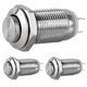 DIYhz Metal Waterproof Push Button Switch Reset Switch 10mm Small Power Butto...