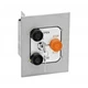 MMTC 3BFLX Exterior 3 Button w/ Lockout Flush Mount Control Station Metal NO/NC