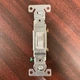 5 Eaton Single Pole Toggle Switch 15 Amp 120 Volt 1301-7W-SP-LW, White