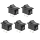QTEATAK 5Pcs On/Off Boat Rocker Switch 2 Pin 2 Position Snap 12V 110V... 
