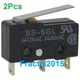 2 x Omron SS-5GL Microrupteur, Series SS, SPDT, Solder, 5 Switch
