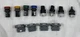 ABB 4 MCB-10 CONTACT BLOCKS, 4 SWITCHES, 4 INDICATOR LIGHTS CL-100 R, G, Y, B