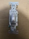 Eaton White Framed Toggle Wall Light Switch Single Pole 15A 120V 