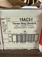 BOX OF 10 PASS & SEYMOUR 15AC3-I 3W SWITCH - L39
