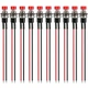 Gebildet 10pcs 7mm 3V-6V-12V-24V-230V/1A Prewired Mini Momentary Push red 