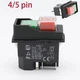 4/5Pin Waterproof Electromagnetic Push-button Switch For KEDU KJD17F/16 KLD-28A