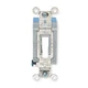 HUBBELL HBL1201W Wall Switch,Wht,15A;Back;Side,SnglPole 4D265
