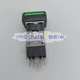 1PCS Fuji Green Illuminated Button AH164-TL AH164TL New