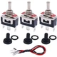 TWTADE 3 Pcs Latching Toggle Rocker Switches 3 Pin 3 Position ON/Off/ON SPDT ...