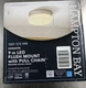 9 in LED Flush Mount Light Brushed Nickel w/ Pull Chain Hampton Bay Hanafin
