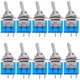 Taiss 10PCS SPST Mini Toggle Switch 2 Pin 2 Position ON/Off 2 