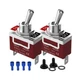Waterproof Toggle Switch ,  Malictele SPST 2Pin ON/Off Marine 12V 30A/125VAC...