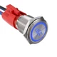 APIELE Rock Lights Switch, ON Off Rocker Toggle Push Button Sliver Shell-Blue 