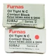Lot of 2 each Furnas 52BAJ Series D & E Oil Tight NO Contact Block A600 & Q600
