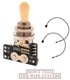 EMG 3 POS CHROME GIBSON STYLE TOGGLE 3 WAY SWITCH IVORY B289 (DISCOLORED SCRATCH