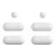 Duravit 1001770000 Bumper Set for Seat and Cover with or without Soft Closure