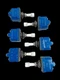 6 Pcs RARE Aircraft Locking Toggle Micro Switch 2TL49-31E  2-pos Honeywell Used