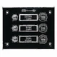 Seachoice 4 Gang Circuit Breaker Fused LED Switch Panel 12 Volt 12321