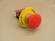 IDEC E-STOP PUSH LOCK TURN HW4B-V4F01-R W/CONTACT BLOCK HW-F01