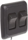  12235 Black Double SPST On-Off Switch with Bezel 