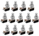 DaierTek 13pcs SPST Momentary Soft Touch Foot Switch Style, Onecolor 
