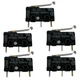 5x Omron SS-5GL13 Micro Limit Switch Curved Tip Lever 5A 125VAC 3A 250VAC